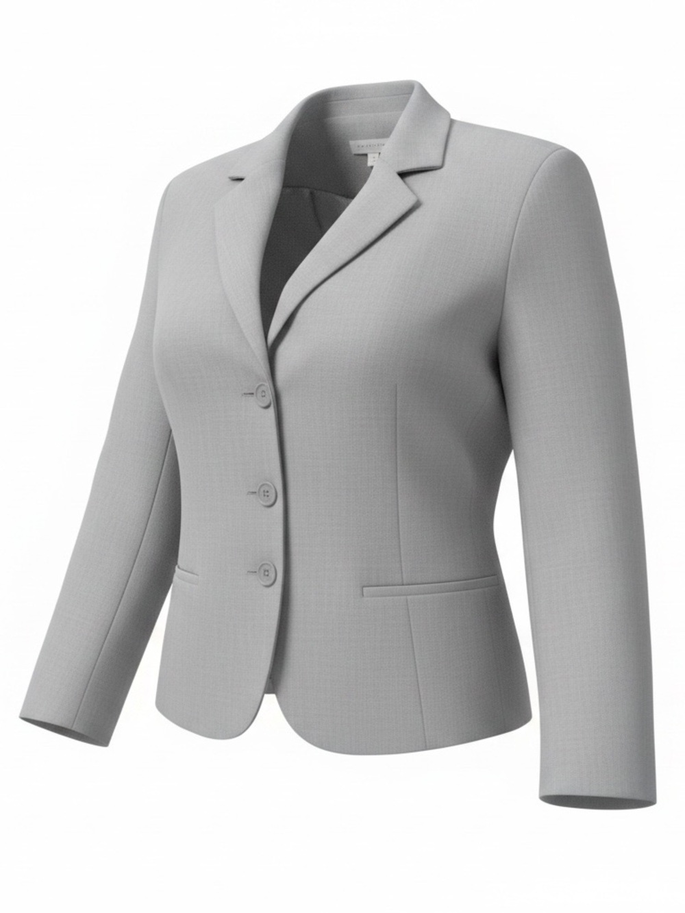Worthington Works Gray Stretch Blazer Women’s 12 Career Lined Jacket